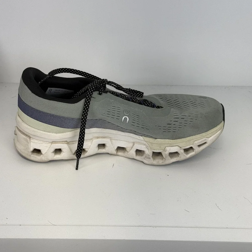 On Running Shoes Womens 10 Gray Cloudmonster CloudTec Athletic Mesh Sneakers